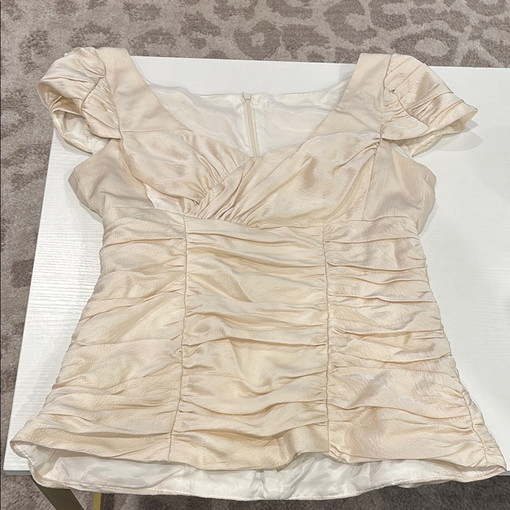 Elegant Cream Women's Top